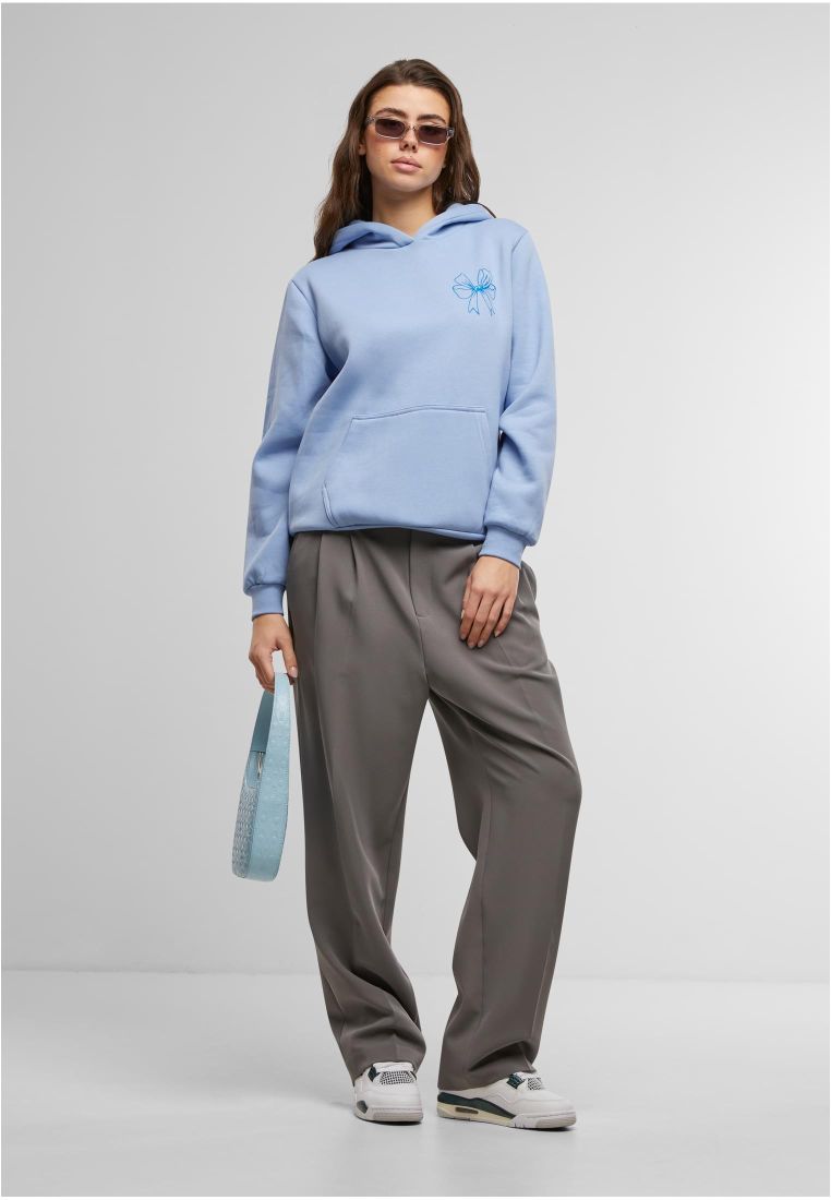 Good Vibes Bow Ladies Fluffy Hoody - - TTUMST253 - 306