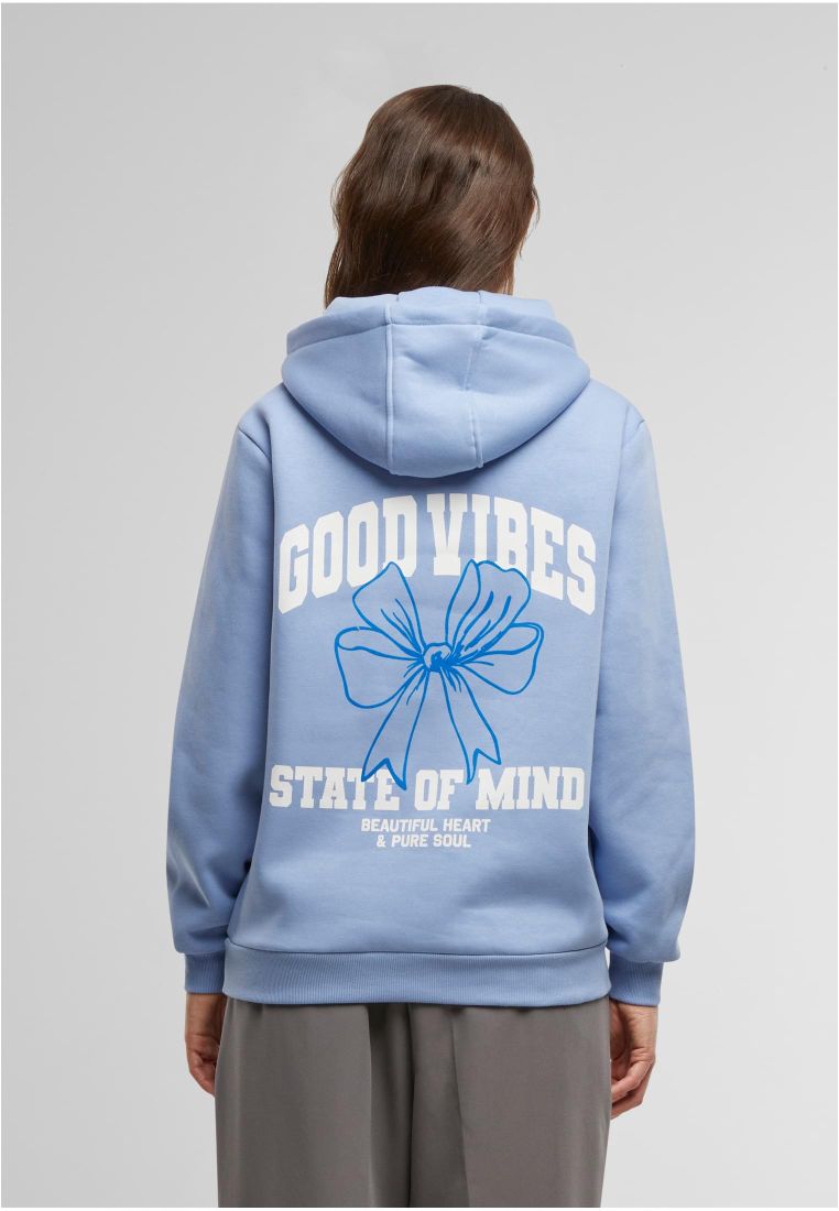 Good Vibes Bow Ladies Fluffy Hoody - - TTUMST253 - 305