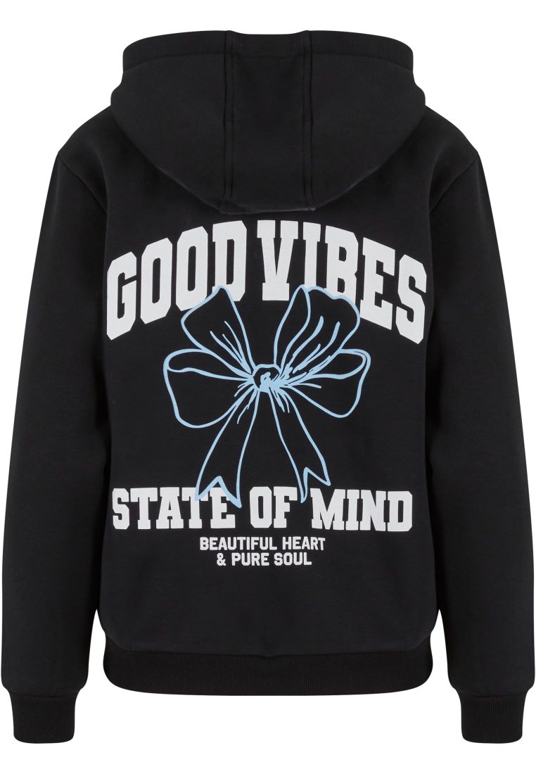 Good Vibes Bow Ladies Fluffy Hoody - - TTUMST253 - 7