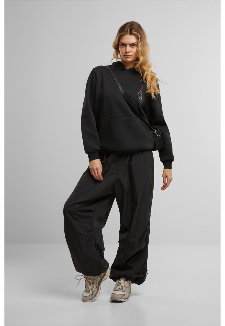 K Heart EMB Fluffy Hoody - Ladies Hoodies - TTUMST275 - 5