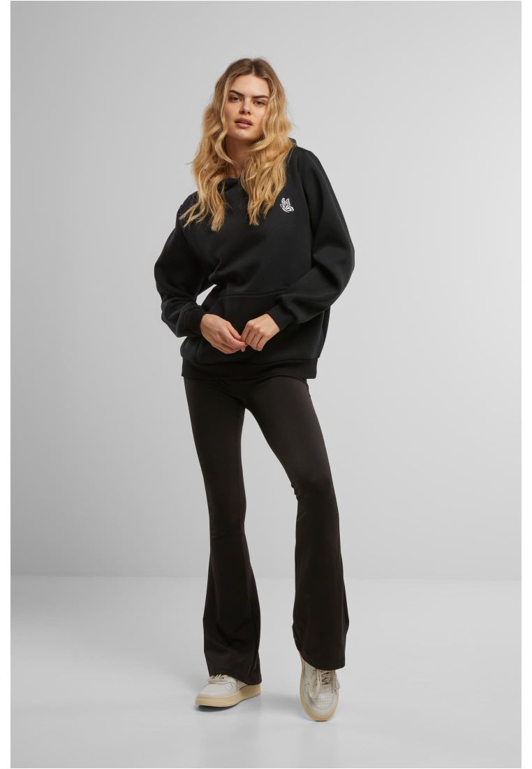 Flying Butterfly EMB Fluffy Hoody - Ladies Hoodies - TTUMST276 - 5