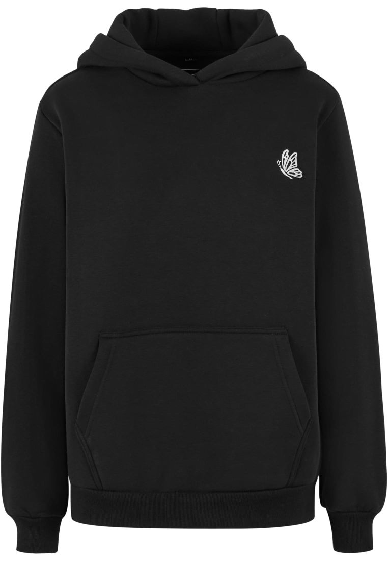 Flying Butterfly EMB Fluffy Hoody - Ladies Hoodies - TTUMST276 - 6