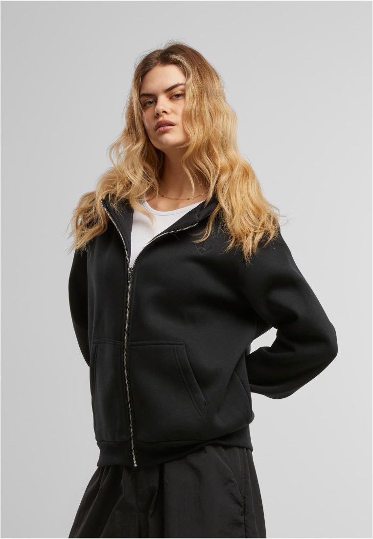 Peace Sign EMB Fluffy Zip Hoody -  - TTUMST280 - 1