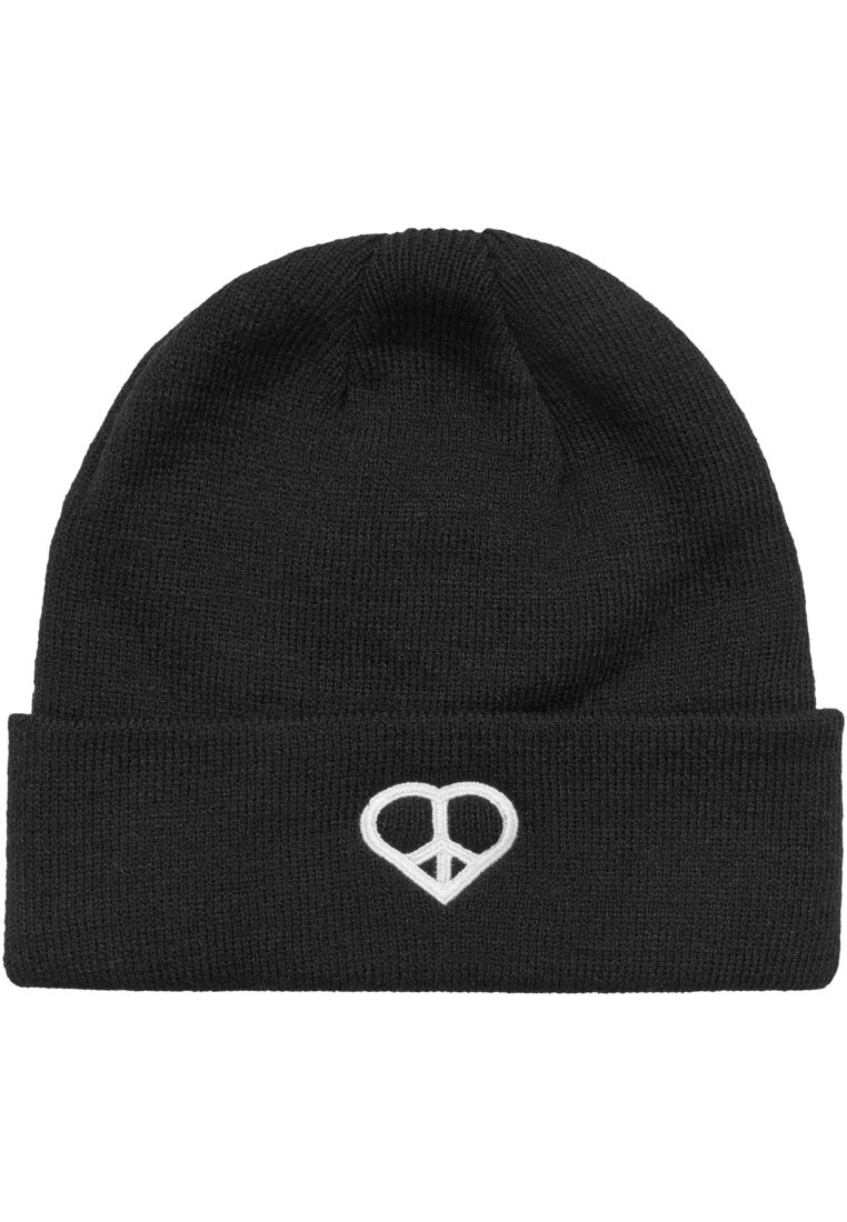 Peace Sign Heavy Knit Beanie -  - TTUMST292 - 32