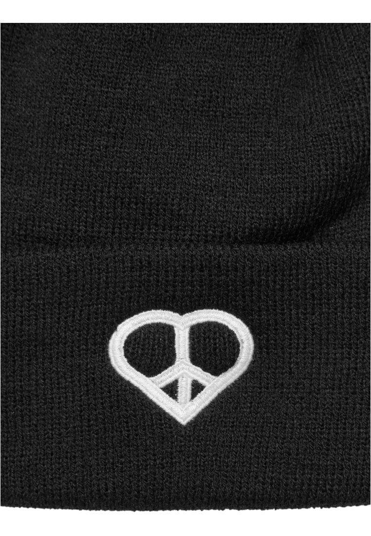 Peace Sign Heavy Knit Beanie - - TTUMST292 - 36