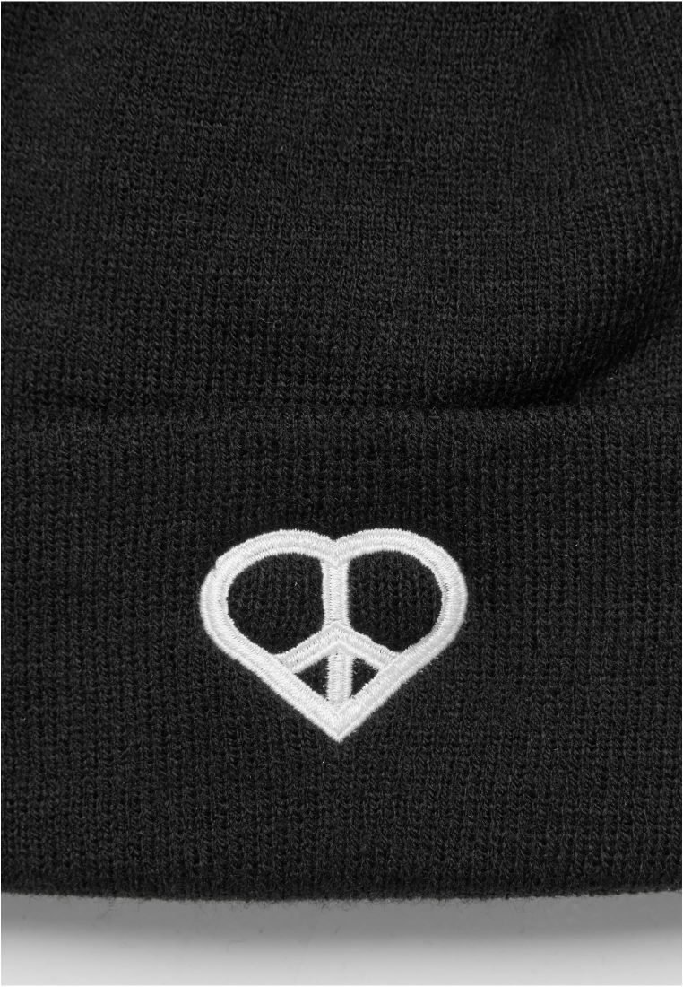 Peace Sign Heavy Knit Beanie - - TTUMST292 - 5