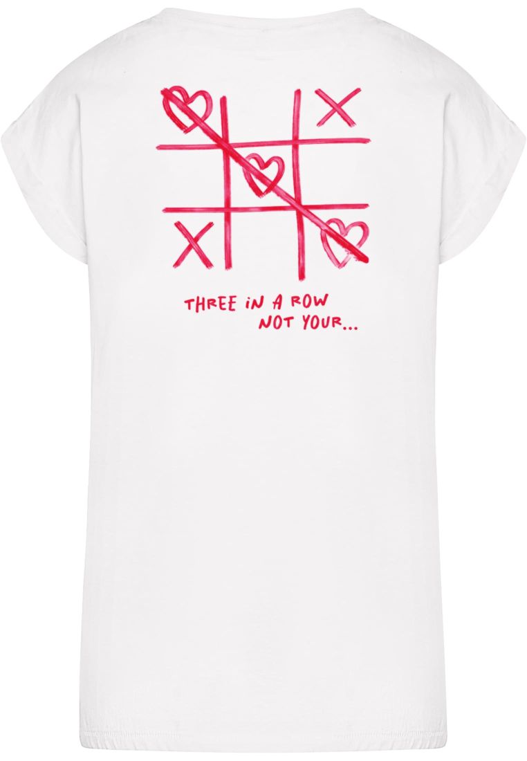 Three In A Row Ladies Extended Shoulder Tee -  - TTUMST352 - 4