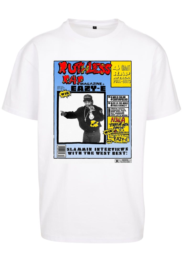 Eazy-E RAP Magazine Oversize Tee - Merchandise T-Shirts - TTUMT2406 - 2