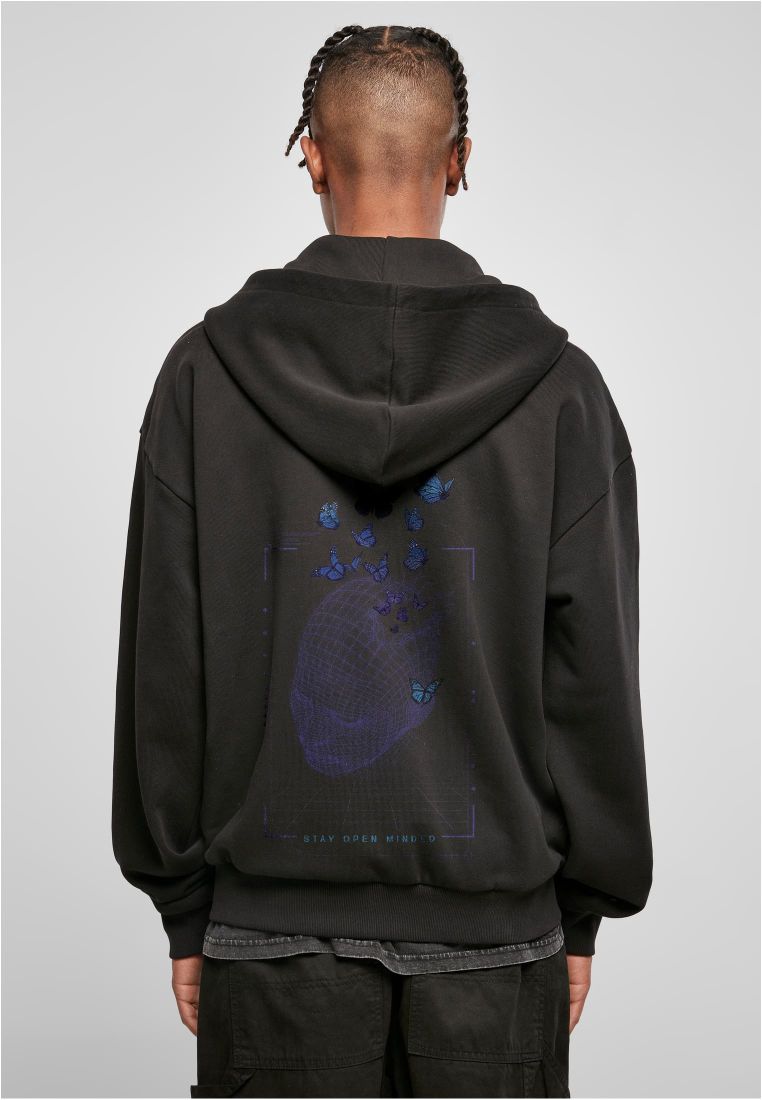 Grid Head Butterfly Oversize Hoody -  - TTUMT3023 - 4