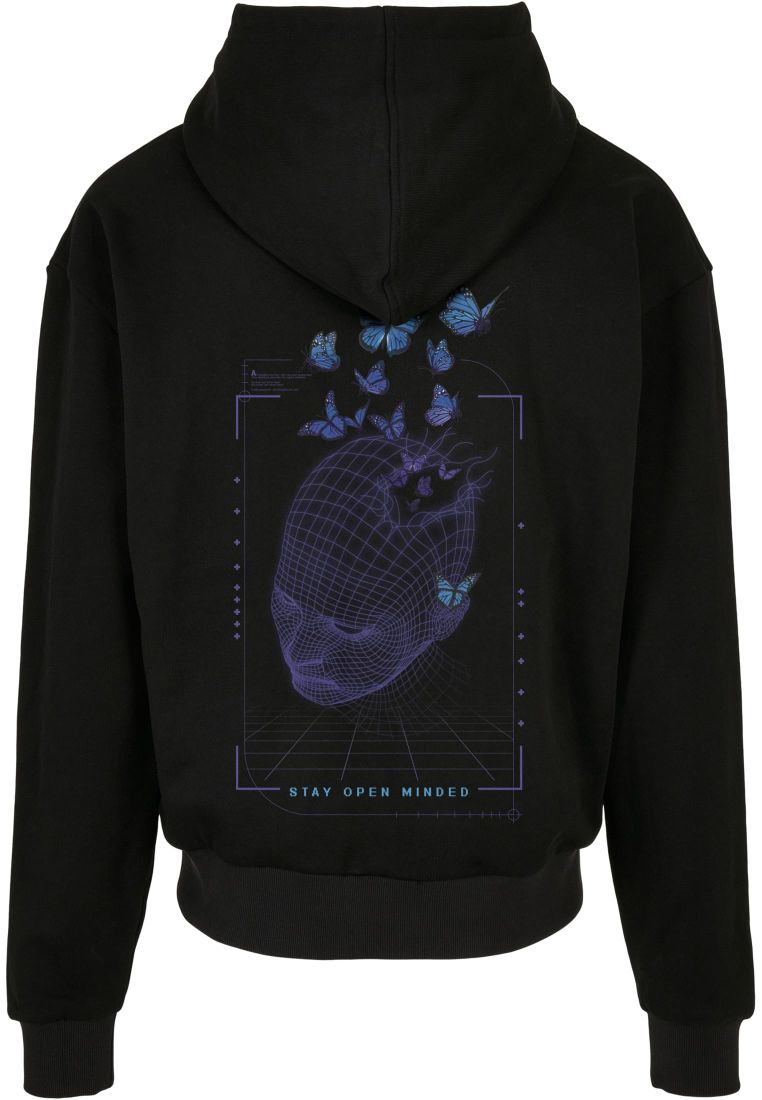 Grid Head Butterfly Oversize Hoody - - TTUMT3023 - 7