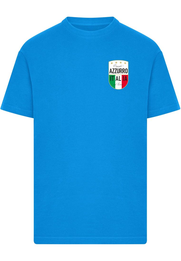 Azurro Italia Crest Tee - - TTUMT3315 - 572