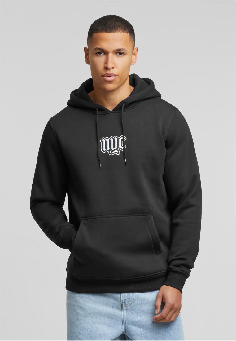 NYC Old English Wording Patch Hoody -  - TTUMT3689 - 1