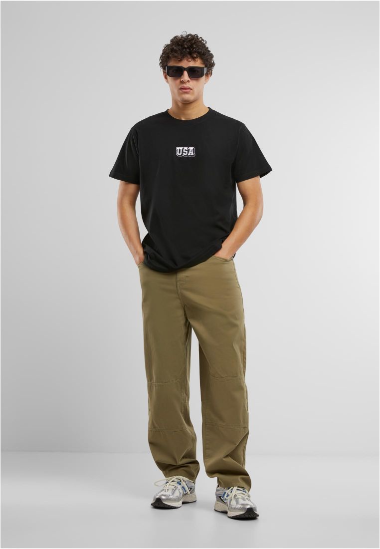 USA College Wording Patch Tee - - TTUMT3697 - 5