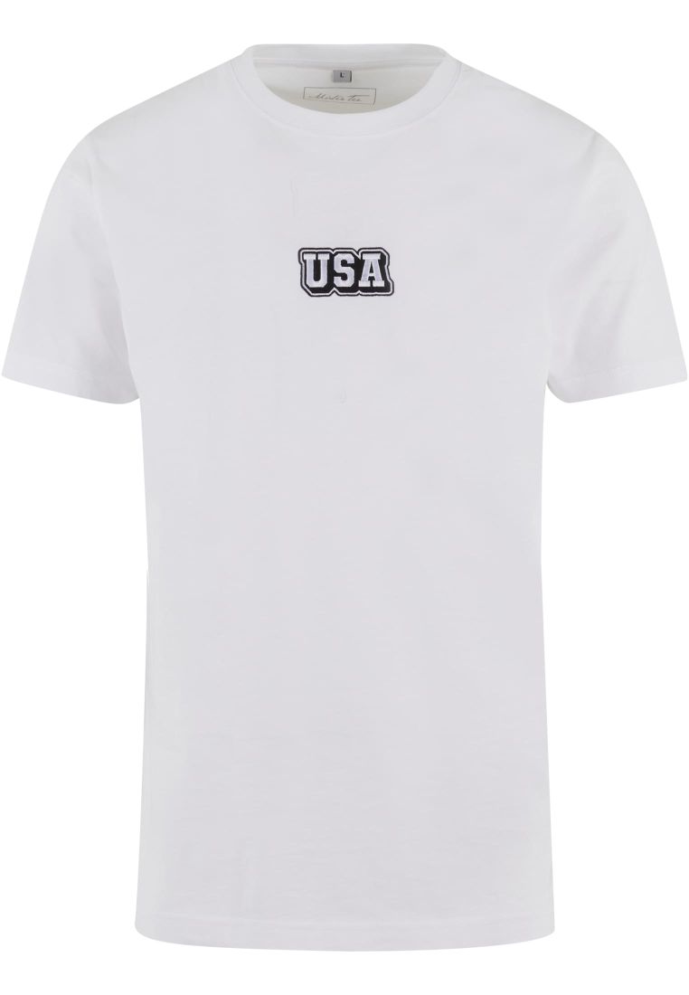 USA College Wording Patch Tee - - TTUMT3697 - 307