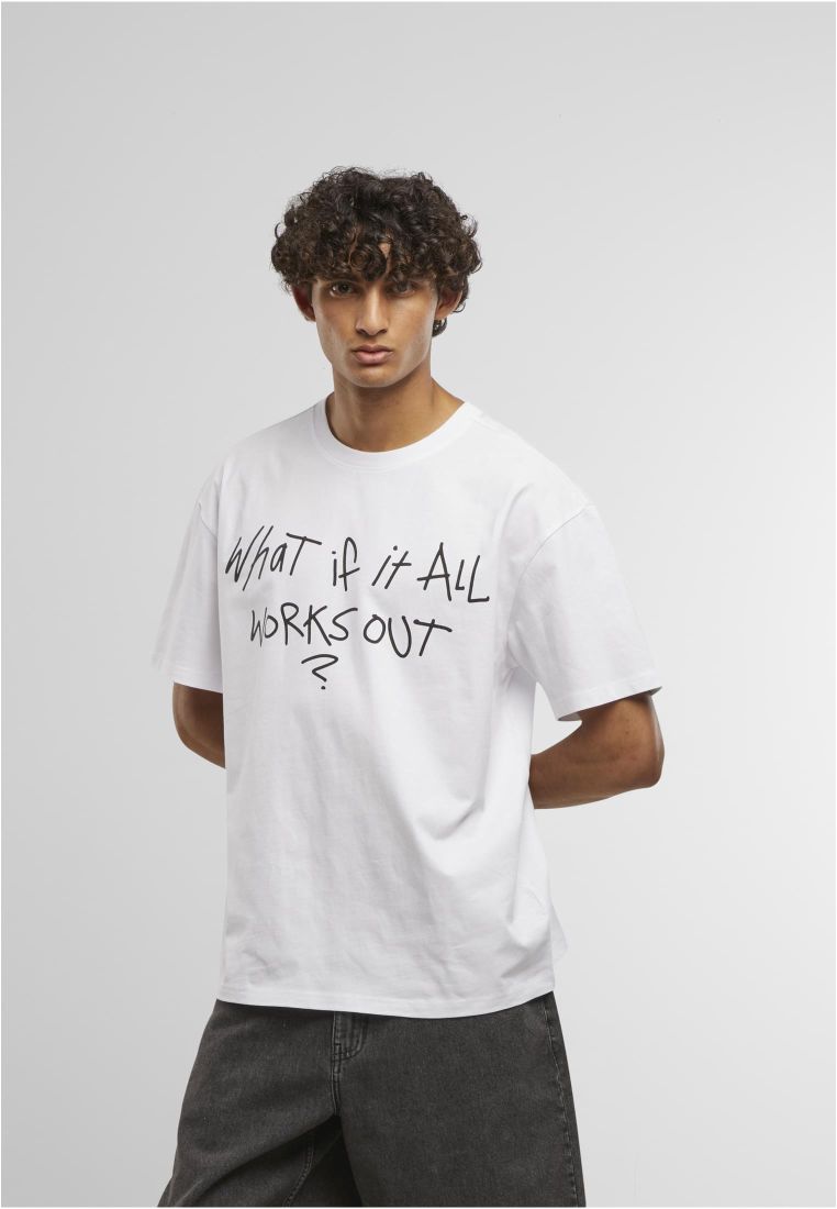 It All Works Out Wording Oversize Tee -  - TTUMT3851 - 1