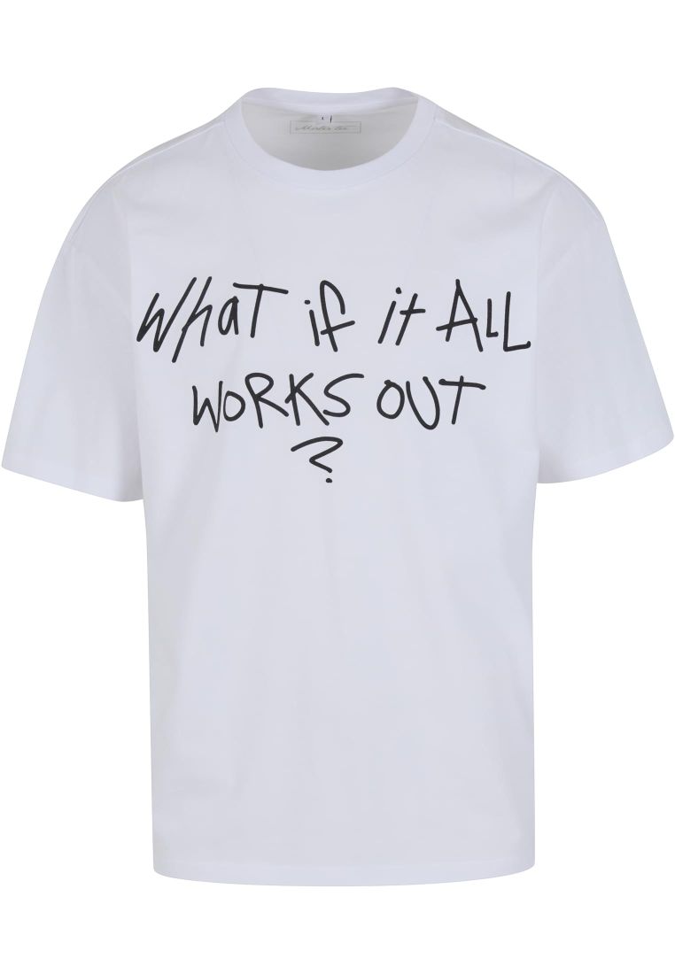 It All Works Out Wording Oversize Tee - - TTUMT3851 - 6
