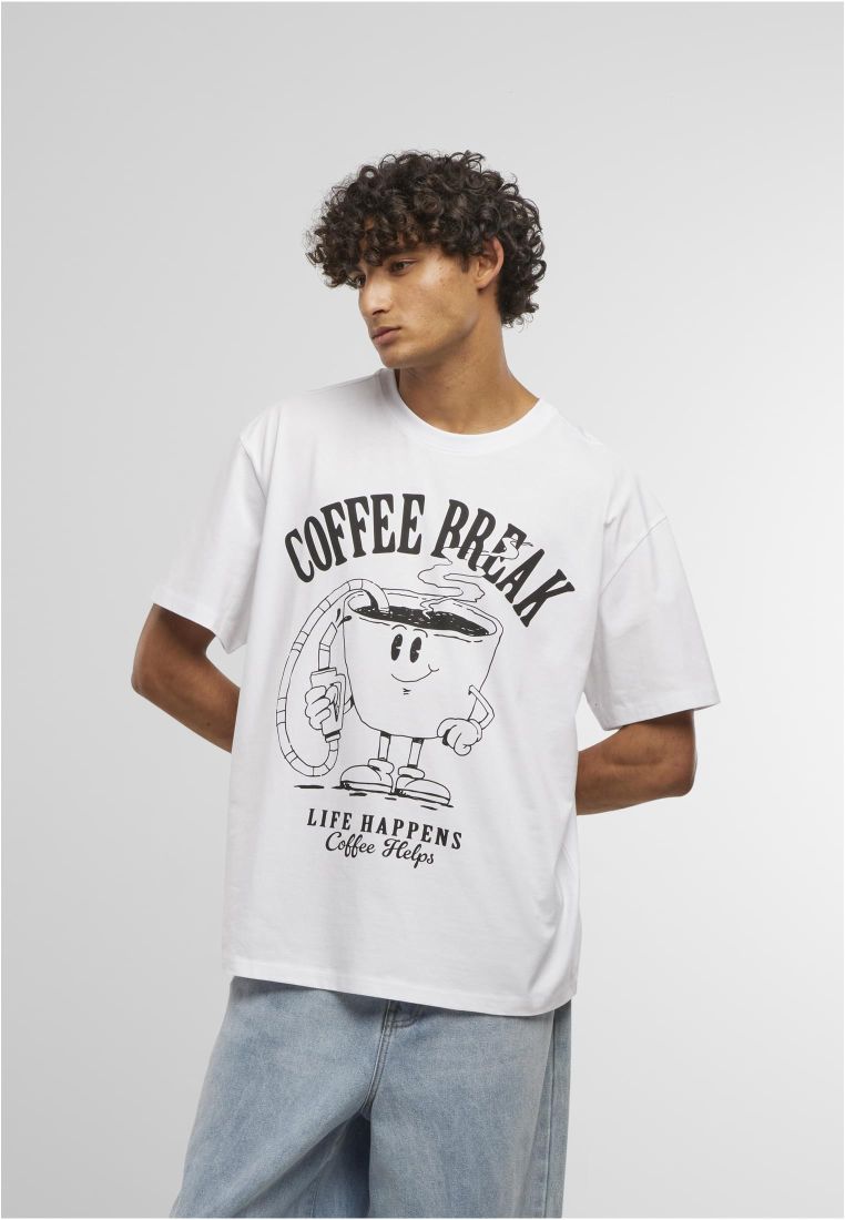 Life Happens Coffee Helps Oversize Tee - Mens t-shirts - TTUMT3865 - 1