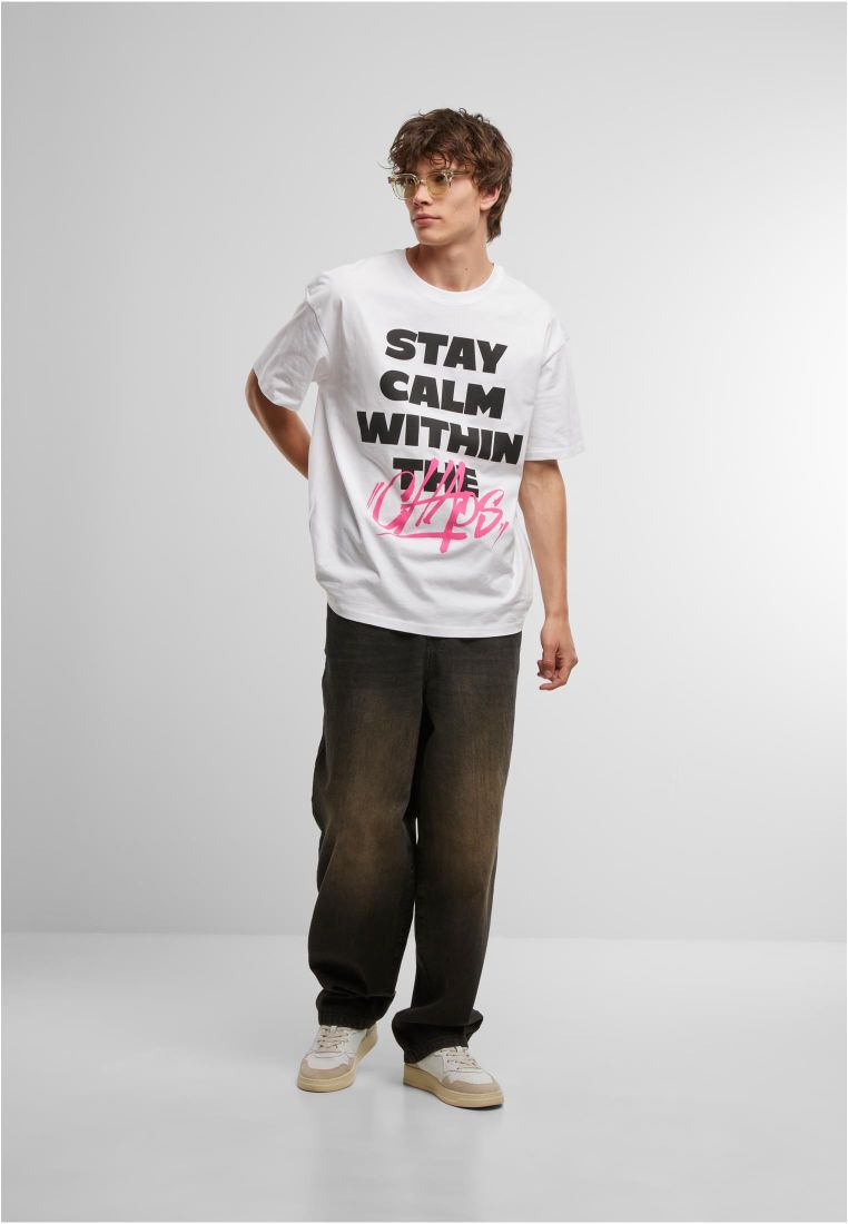 Stay Calm In Chaos Oversize Tee -  - TTUMT3870 - 5
