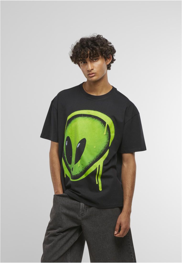 Dripping Alien Head Oversize Tee - Miesten T-paidat - TTUMT3879 - 1