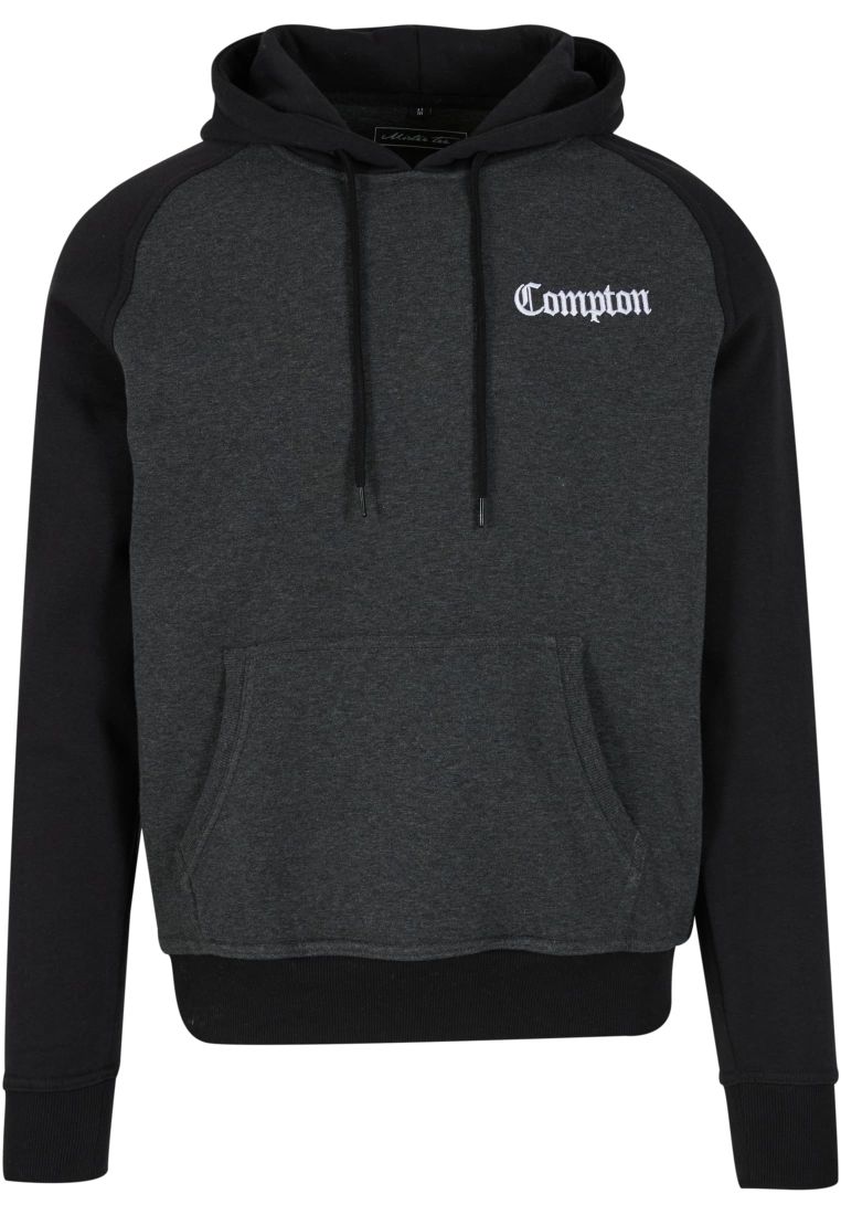Compton Wording EMB Raglan Hoody - - TTUMT3922 - 6
