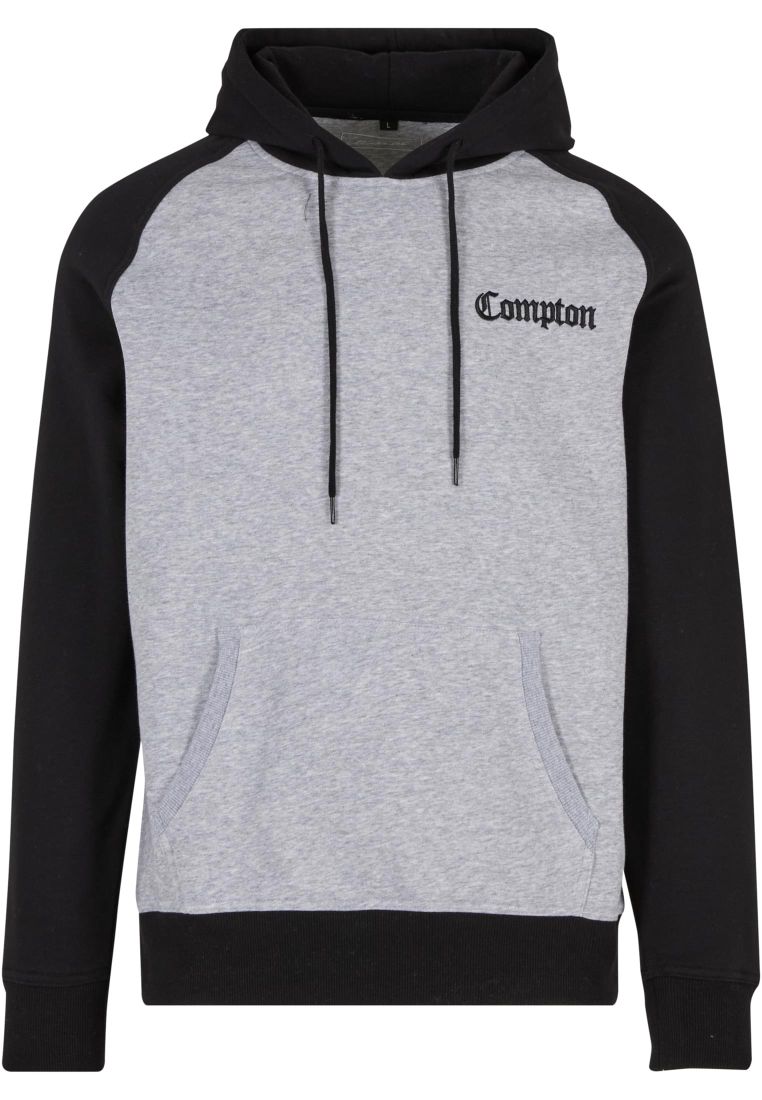 Compton Wording EMB Raglan Hoody - - TTUMT3922 - 452