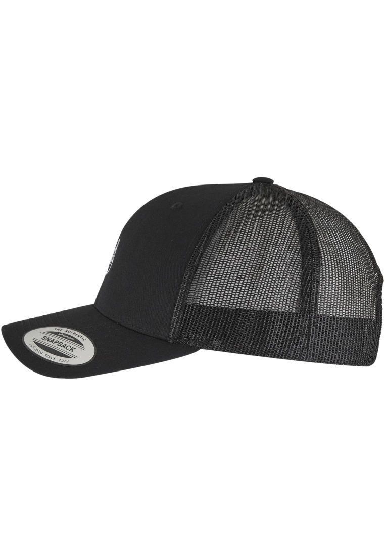 Crossed Fingers Handsign Retro Trucker Cap -  - TTUMT3941 - 4