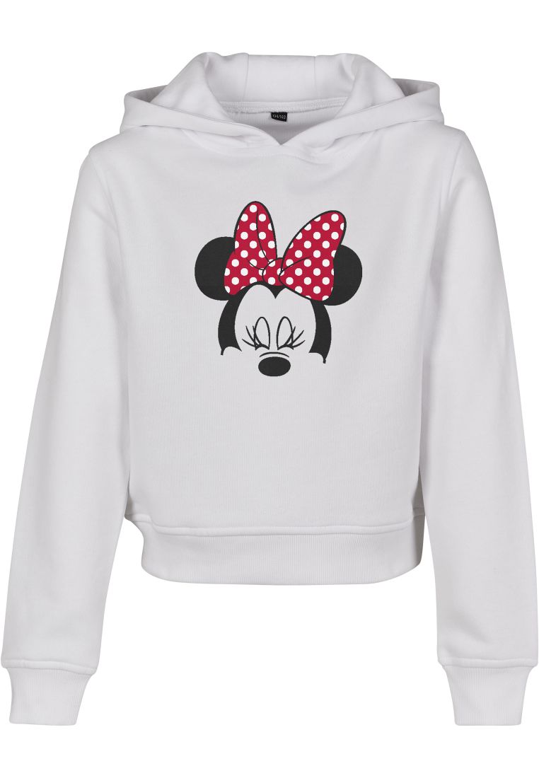 Kids Minnie Mouse Bow Cropped Hoody