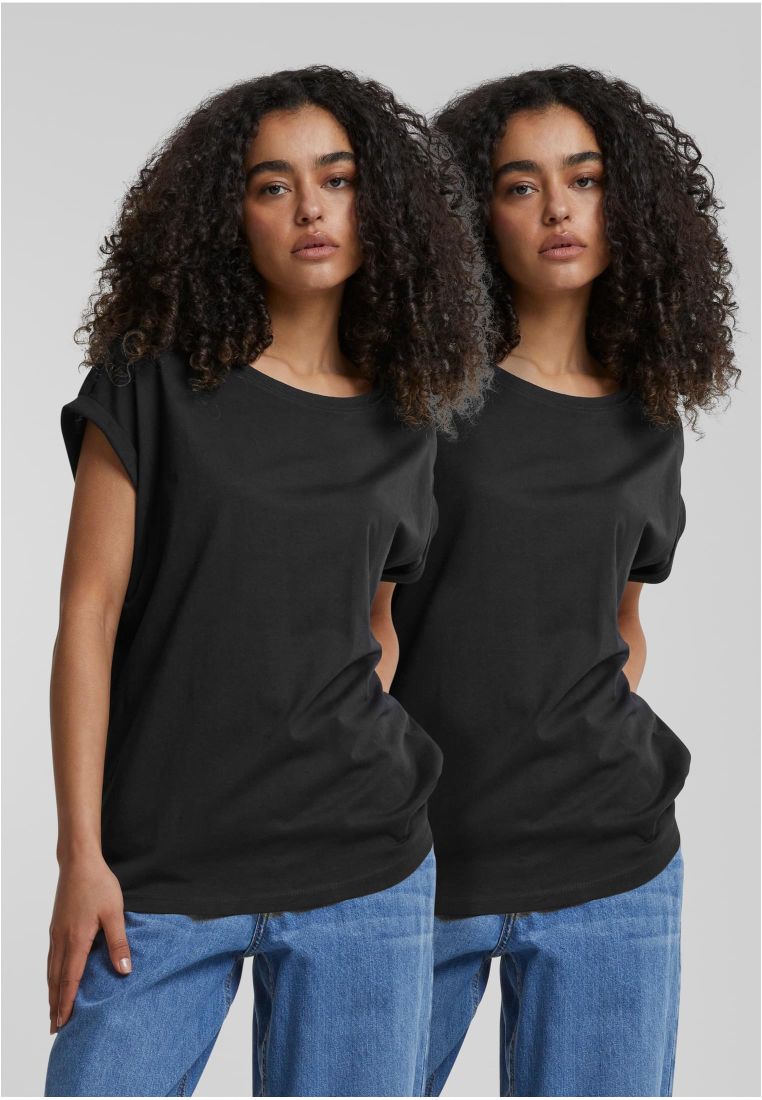 Pre-Pack Ladies Extended Shoulder Tee 2-Pack - - TTUPP771P - 3