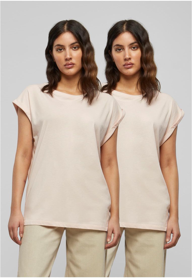 Pre-Pack Ladies Extended Shoulder Tee 2-Pack - - TTUPP771P - 454