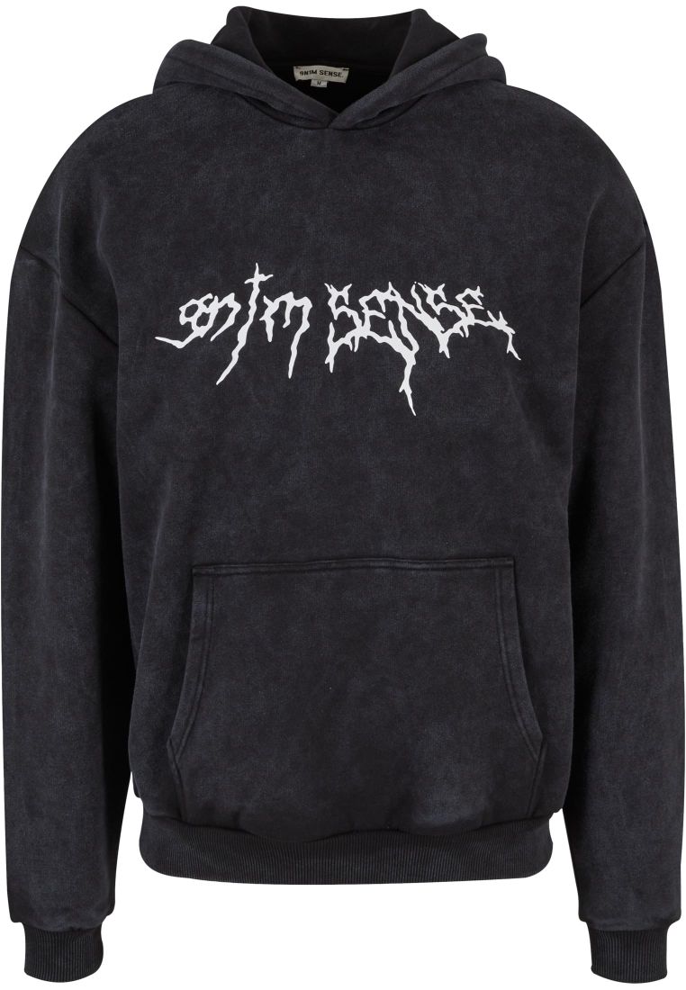 Sense Goth Print Hoodie Washed - Hoodies - TTUSENSE002 - 9