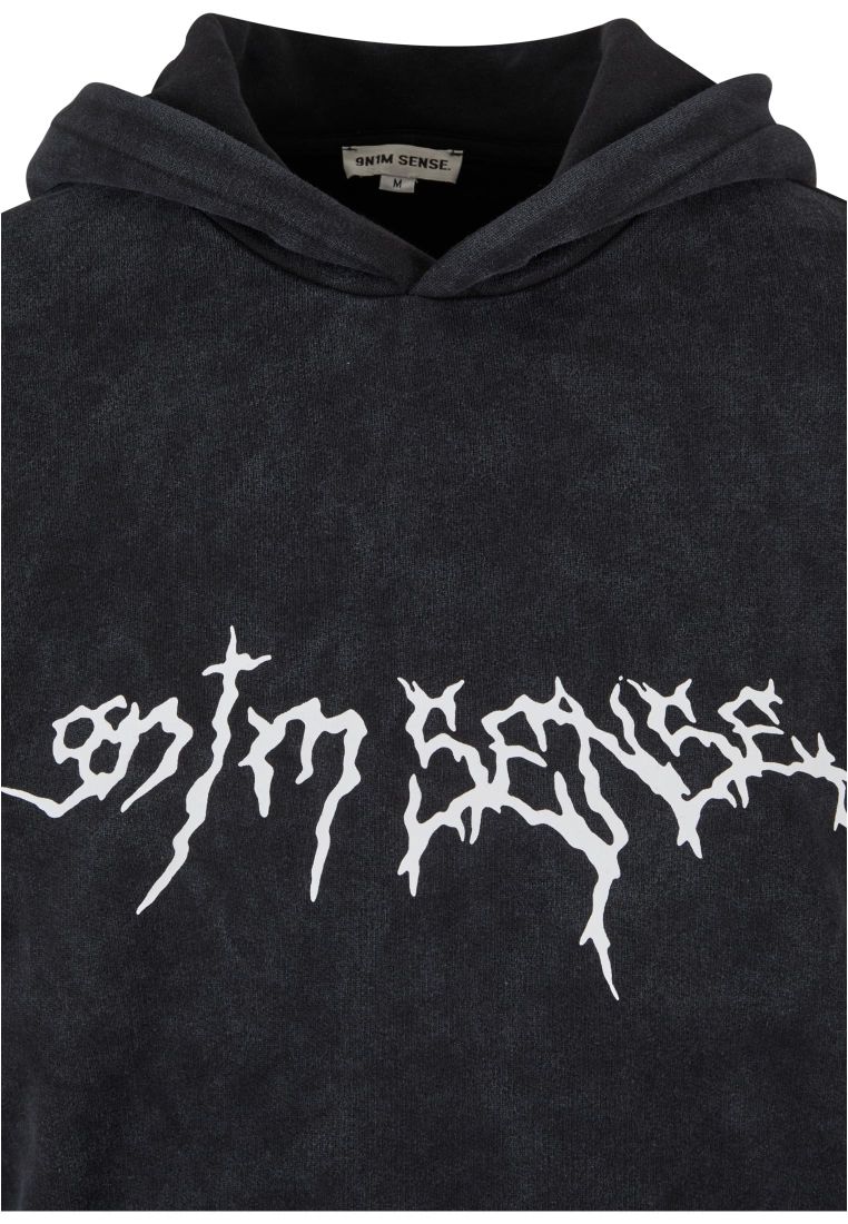 Sense Goth Print Hoodie Washed - Hoodies - TTUSENSE002 - 11