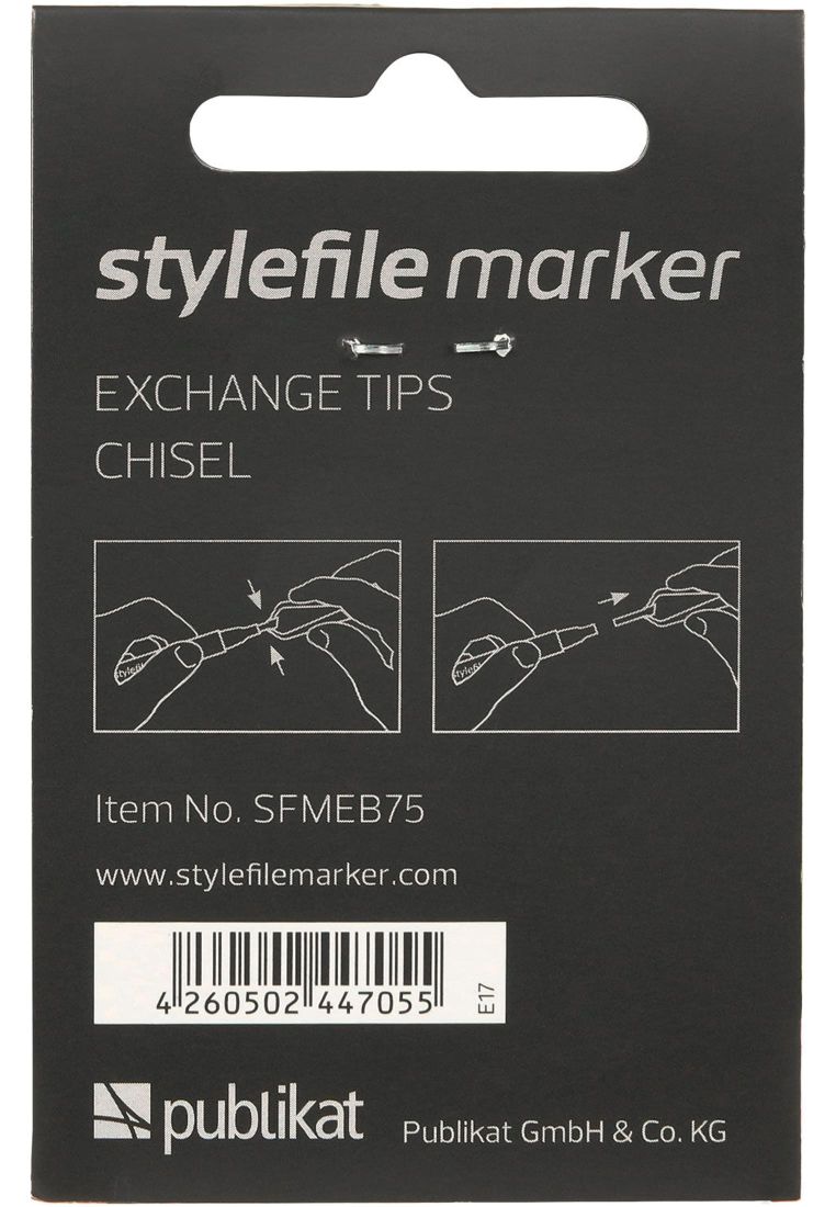 Stylefile Marker Chisel Ersatzspitzen 7pcs