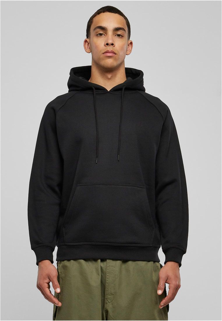 Urban Classics Mens Hoody TB014 Blank Hoody Color: Black in Size: Small at   Men's Clothing store
