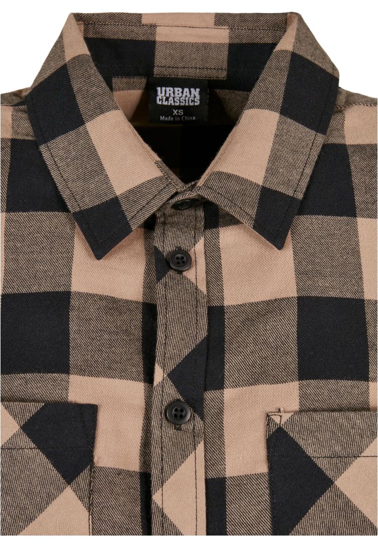 Ladies Turnup Checked Flanell Shirt
