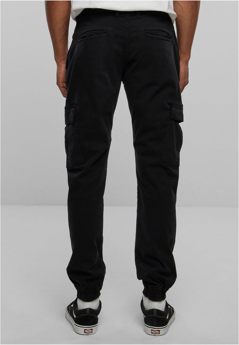 Washed Cargo Twill Jogging Pants