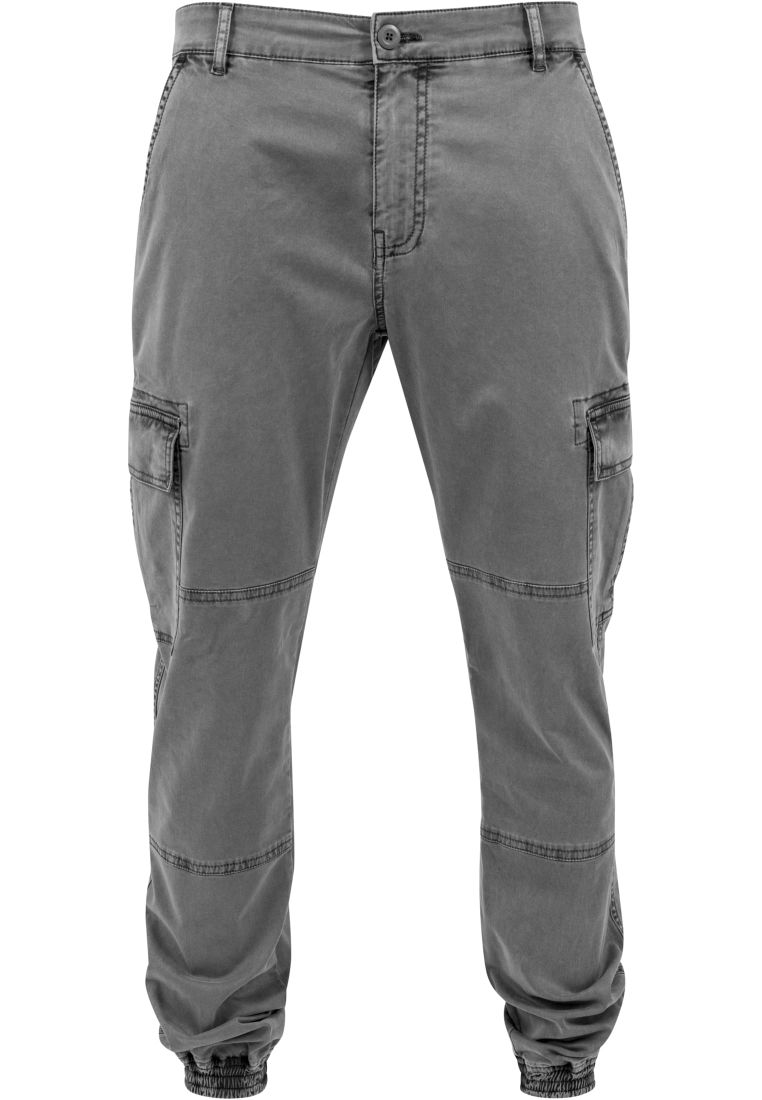 Cargo pants Urban Classics Washed Cargo Twill Jogging Pants Grey