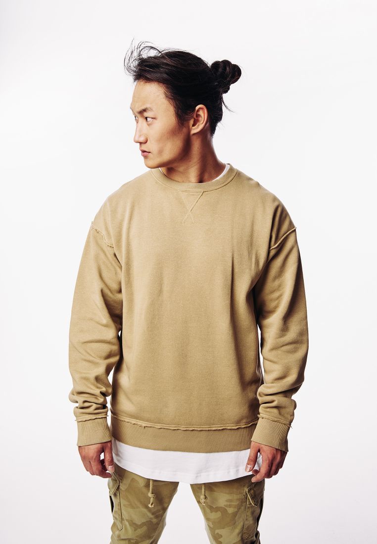 Oversized Open Edge Crew - - TTUTB1590 - 424