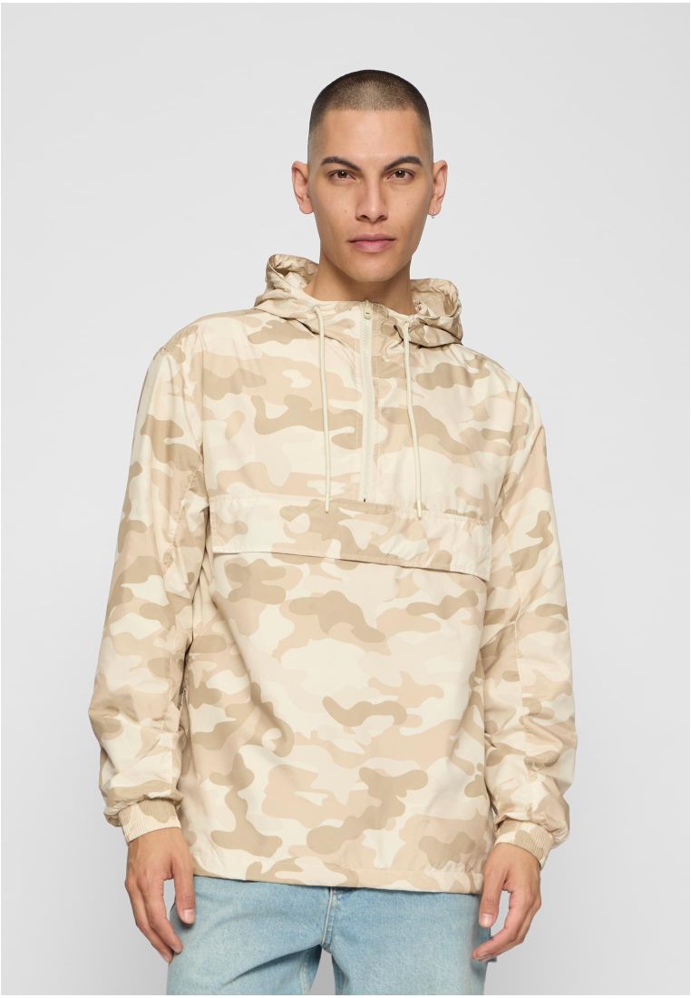 Camo Pull Over Windbreaker - Mens Jackets - TTUTB1623 - 331
