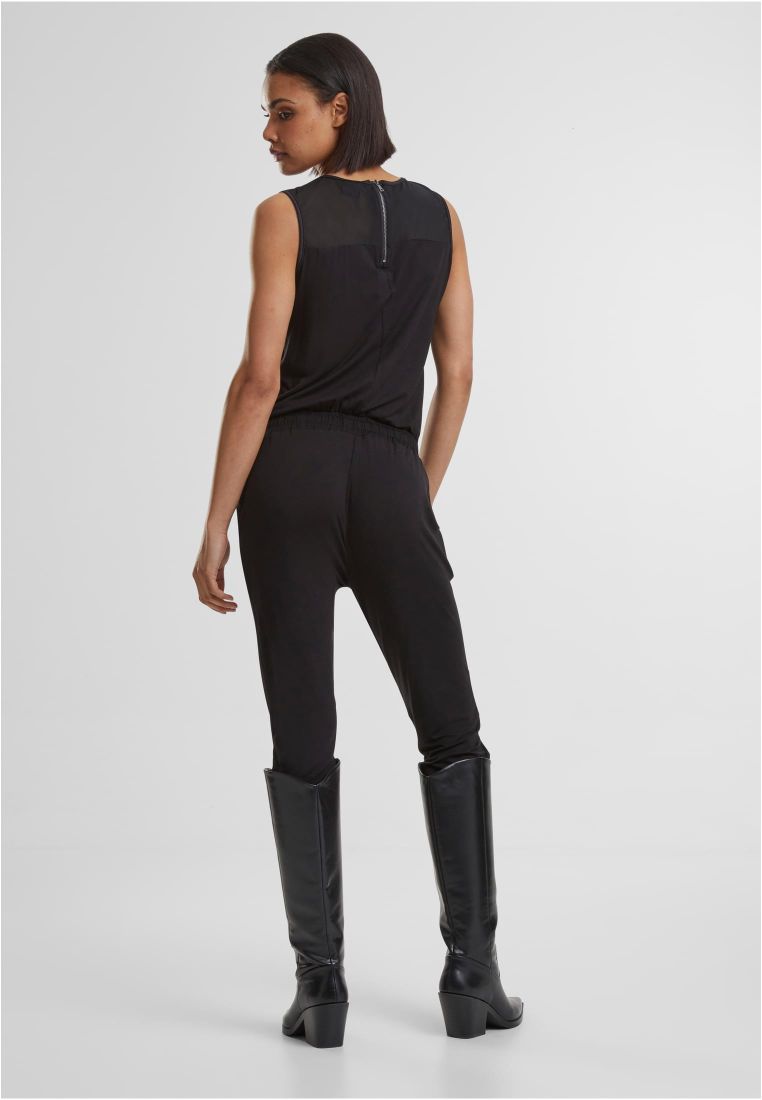 Ladies Tech Mesh Long Jumpsuit - CURVY SIZES 3XL-6XL - TTUTB1630 - 4