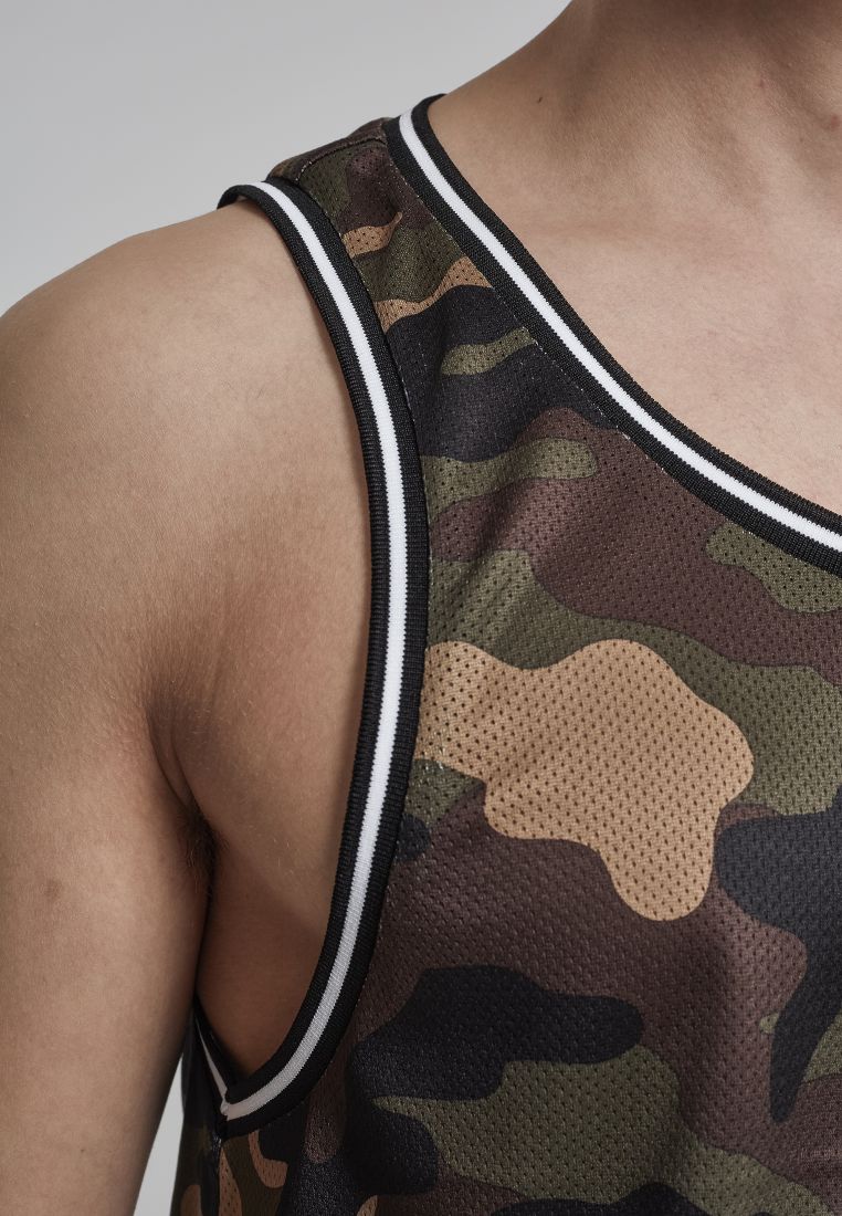 Camo Mesh Tanktop - Mens t-shirts - TTUTB2065 - 338