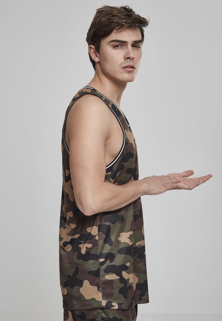 Camo Mesh Tanktop - Mens t-shirts - TTUTB2065 - 337