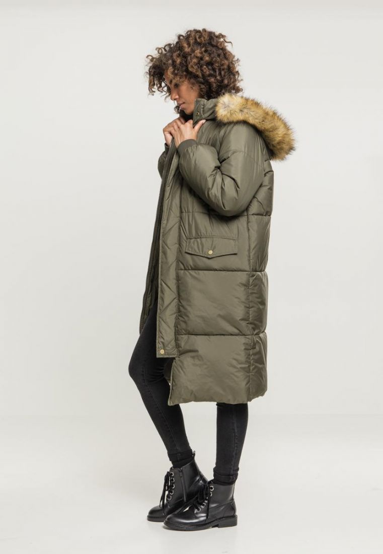 Puffer Ladies Coat-TB2382 Oversize Faux Fur