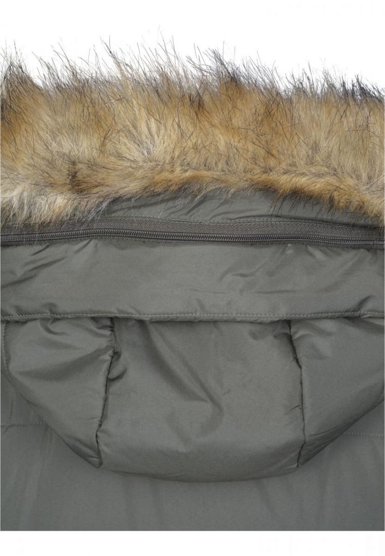 Ladies Oversize Faux Fur Puffer Coat