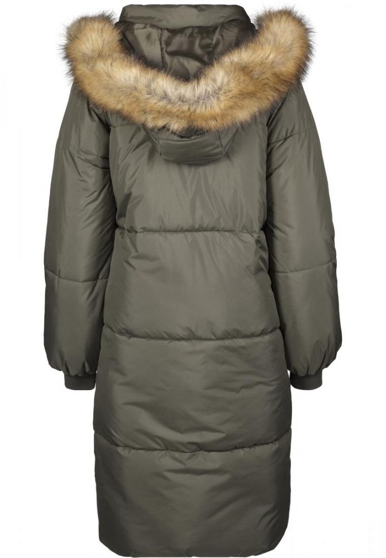 Faux Puffer Oversize Fur Ladies Coat-TB2382