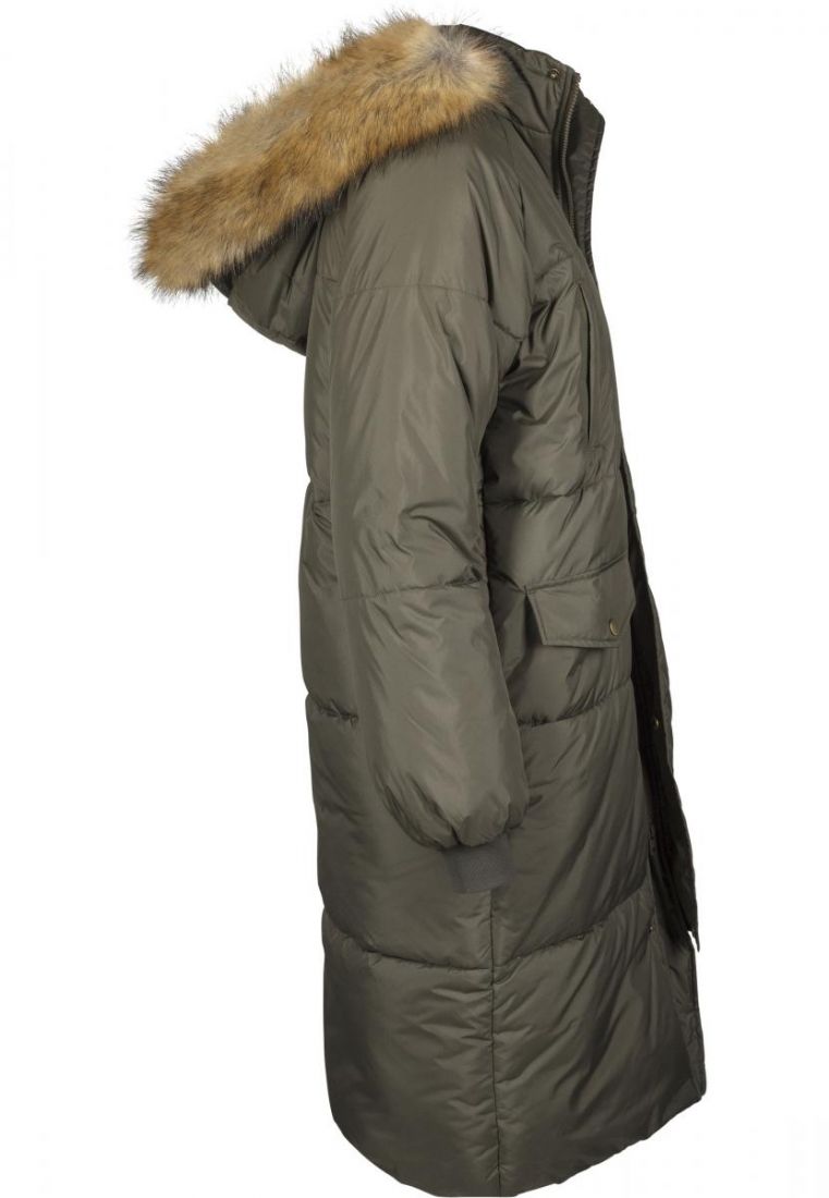 Puffer Fur Faux Ladies Oversize Coat-TB2382
