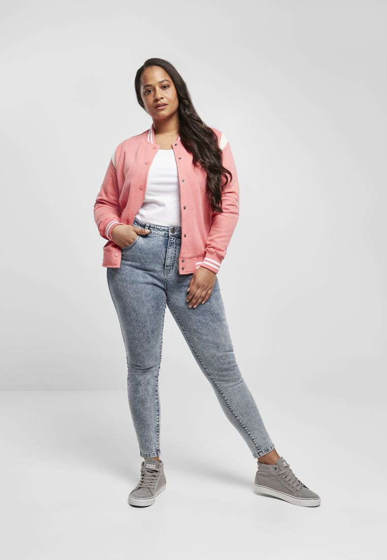 Ladies Inset College Sweat Jacket - PLUS KOOT 3XL-6XL - TTUTB2618 - 578