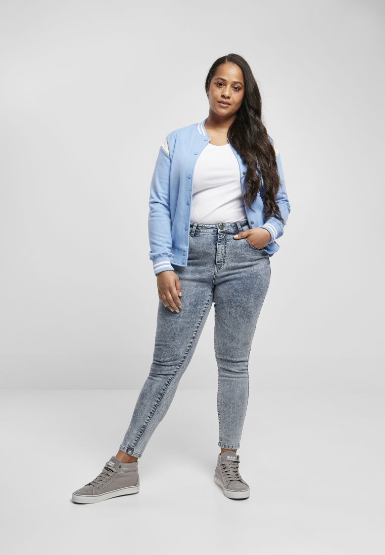 Ladies Inset College Sweat Jacket - PLUS KOOT 3XL-6XL - TTUTB2618 - 848