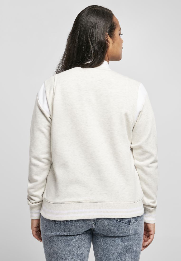 Ladies Inset College Sweat Jacket - PLUS KOOT 3XL-6XL - TTUTB2618 - 306