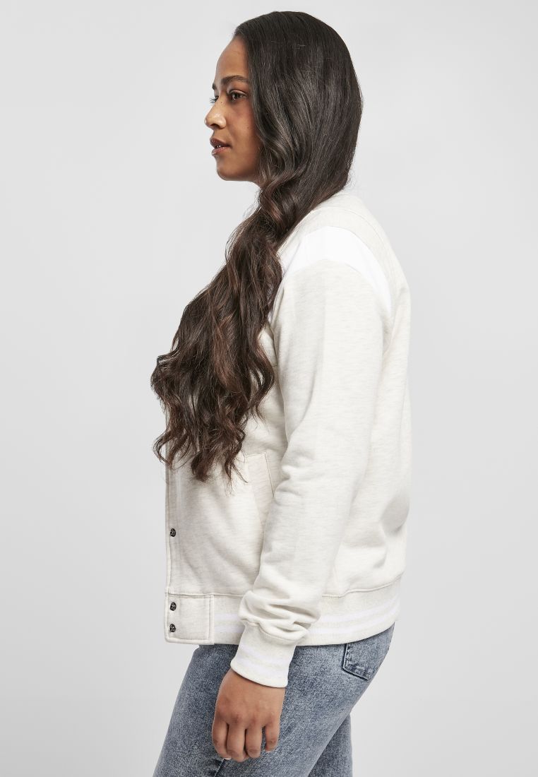 Ladies Inset College Sweat Jacket - PLUS KOOT 3XL-6XL - TTUTB2618 - 305