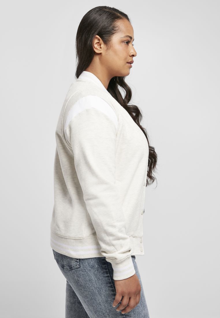 Ladies Inset College Sweat Jacket - PLUS KOOT 3XL-6XL - TTUTB2618 - 307